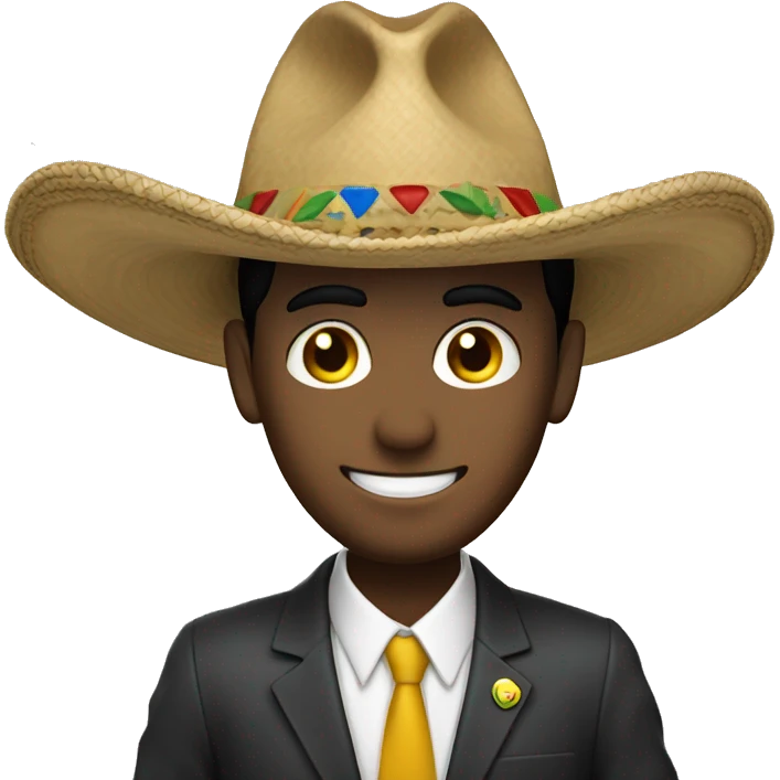 Un pes con un sombrero  emoji