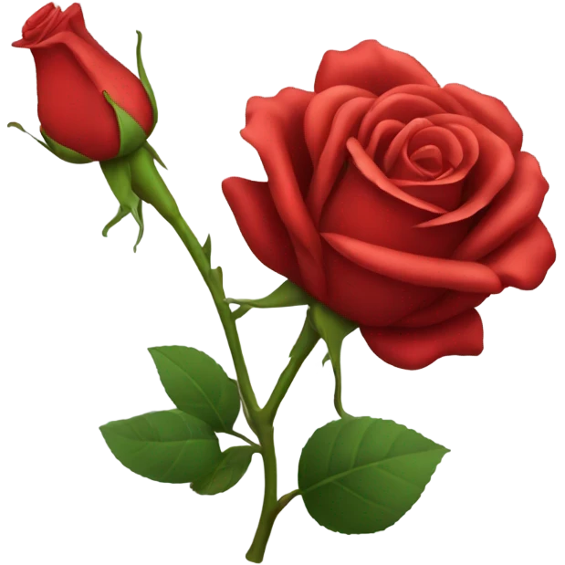 Red rose emoji
