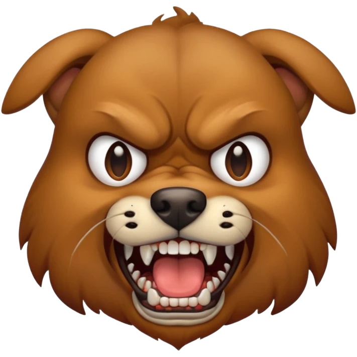 Angry dog emoji