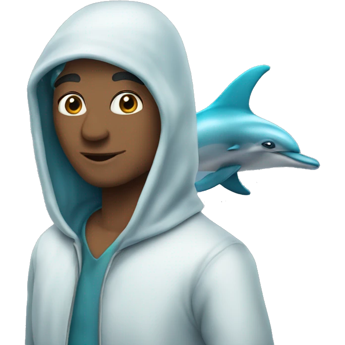 A dolphin dabbi  emoji