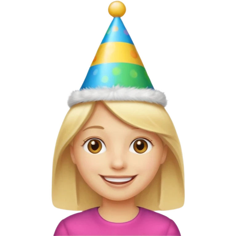 Blond birthday emoji