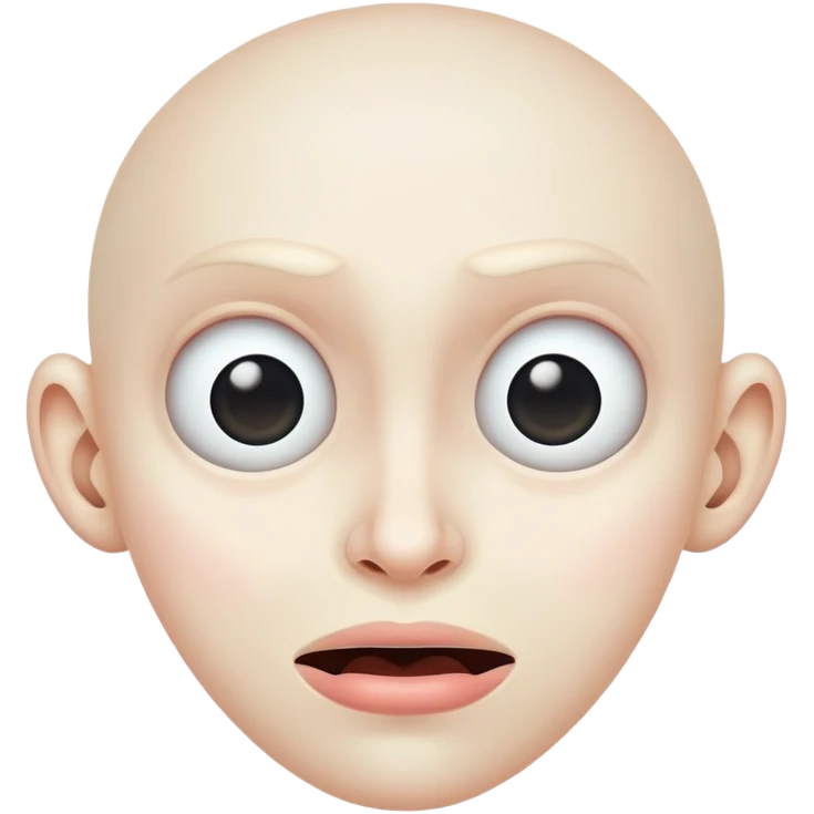 Freaky face emoji