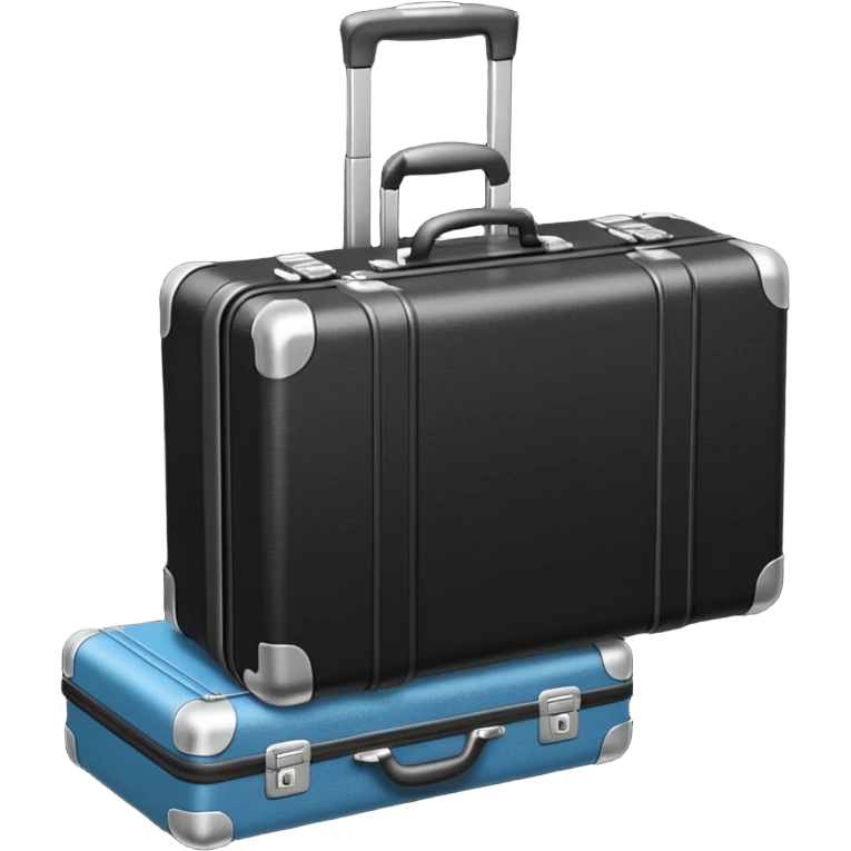 black vacation suitcase emoji