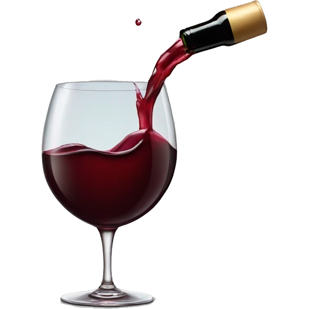 Red wine spilling emoji