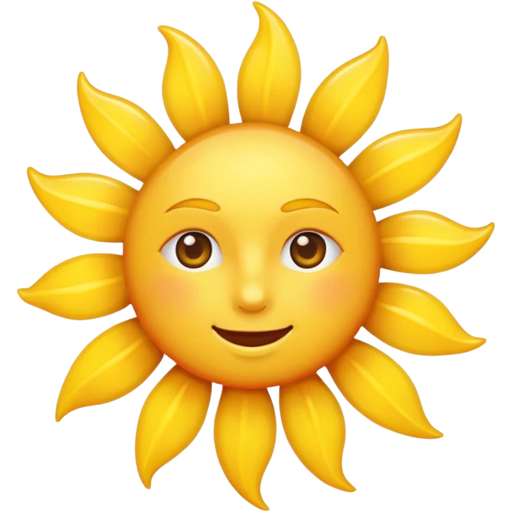 simple sun emoji without eyes emoji