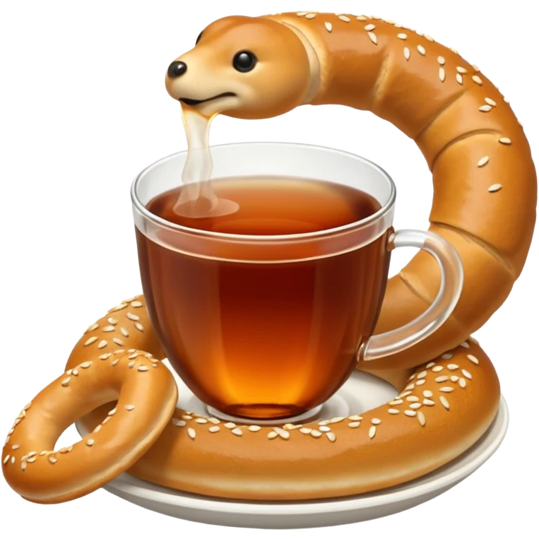 Çay simit emoji