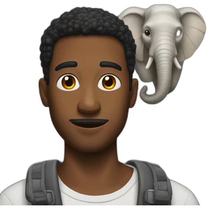 guy with elephant ears emoji