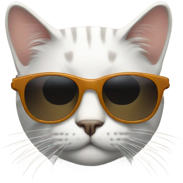 A cat with sunglasses  emoji