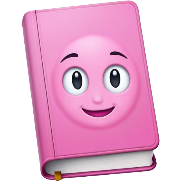 Pink book emoji