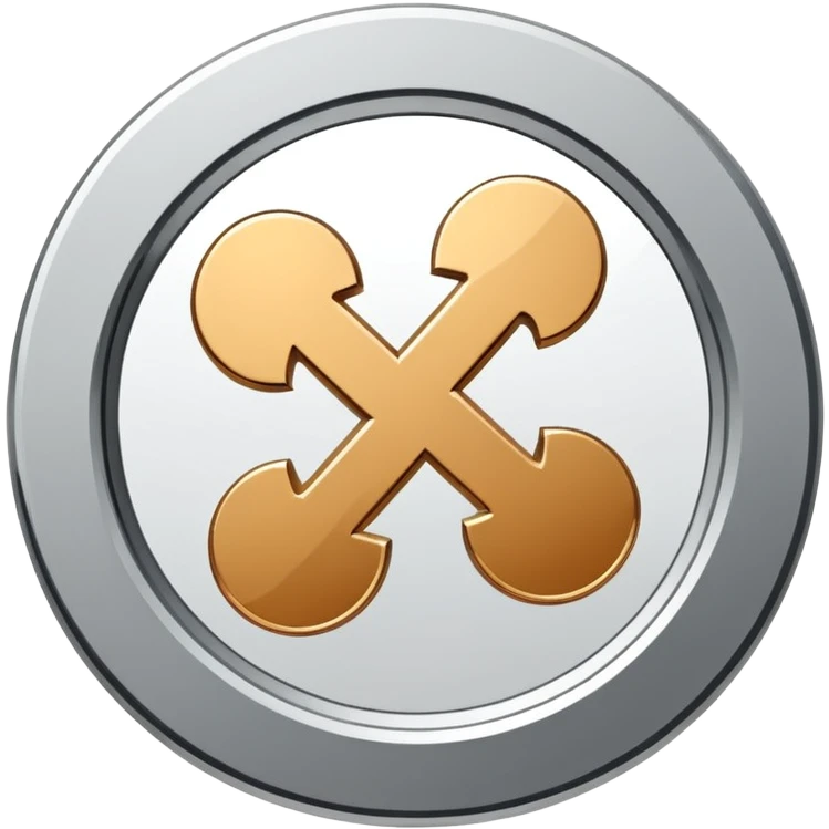 Minimal line-art icon of a small broken coin or downward arrow inside a circle, clean modern style, simple outlines, no background, transparent, represents “losses / setbacks emoji