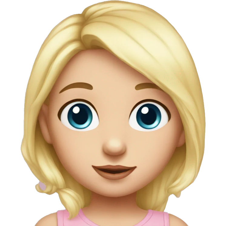 simspons baby girl with blue eyes emoji