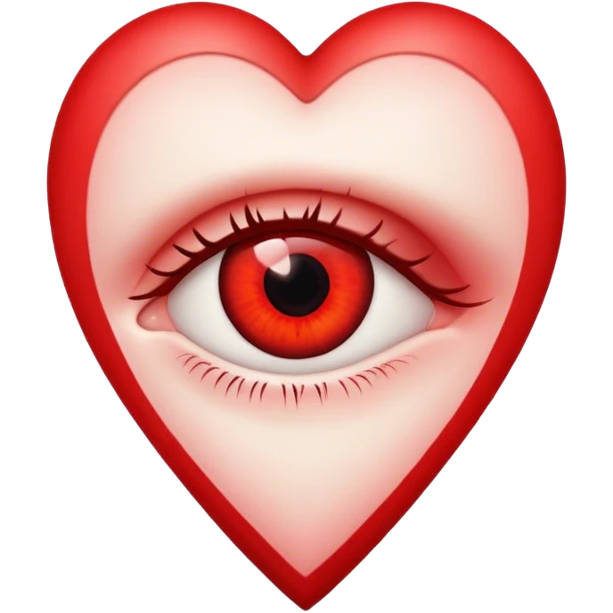 Eye in red heart emoji