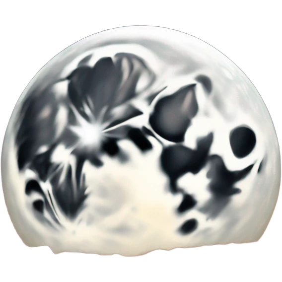 Full moon over desert emoji