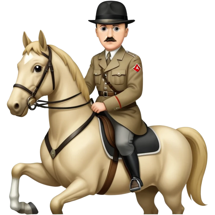 hitler on a horse emoji