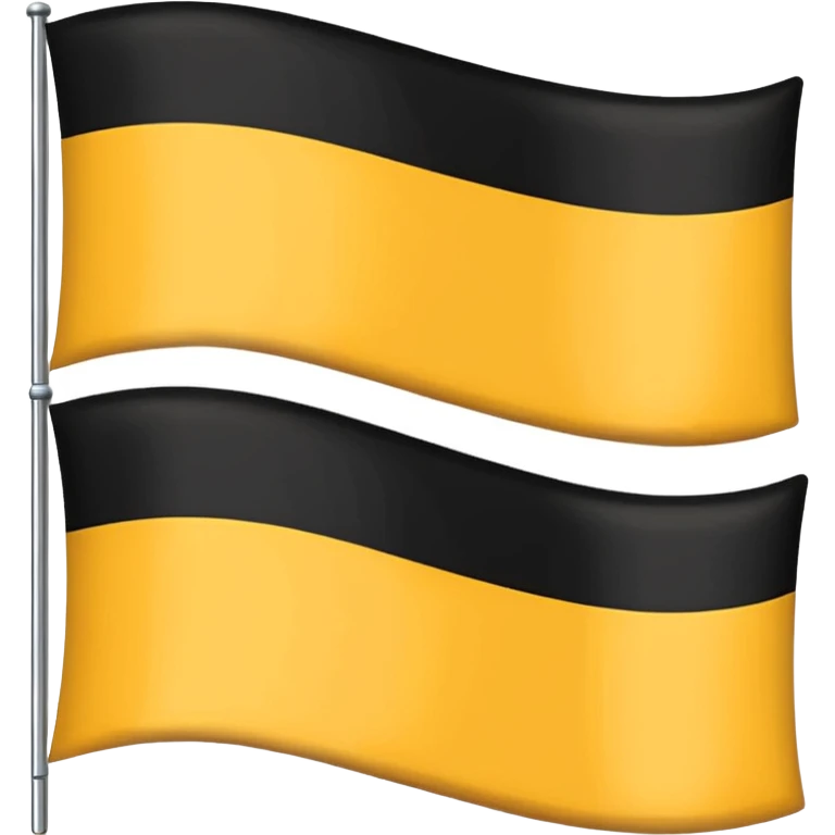 Faz uma bandeira com preto em cima e em baixo coloca amarelo emoji