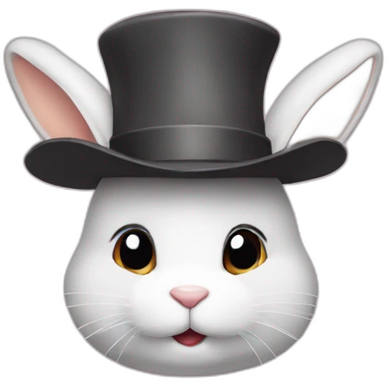 Bunny in hat emoji