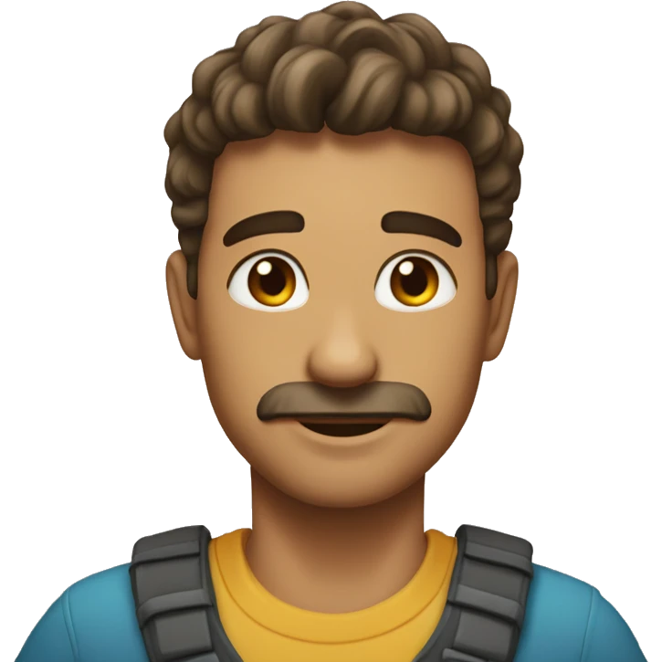 Мужчина в наушниках emoji