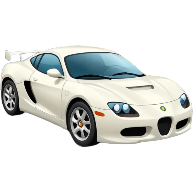 Auto blanco andando en carretera emoji