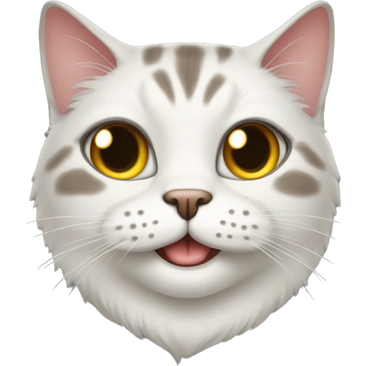 head persa cat smilling happy face emoji