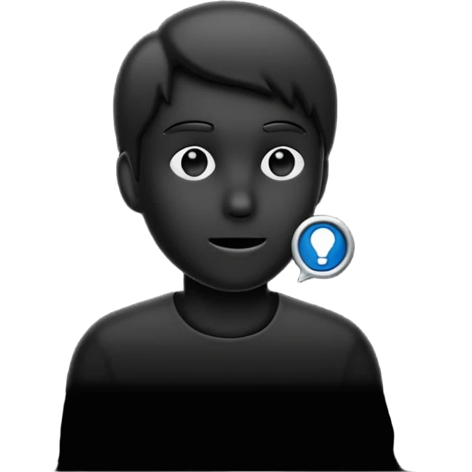 speaking silouhette emoji