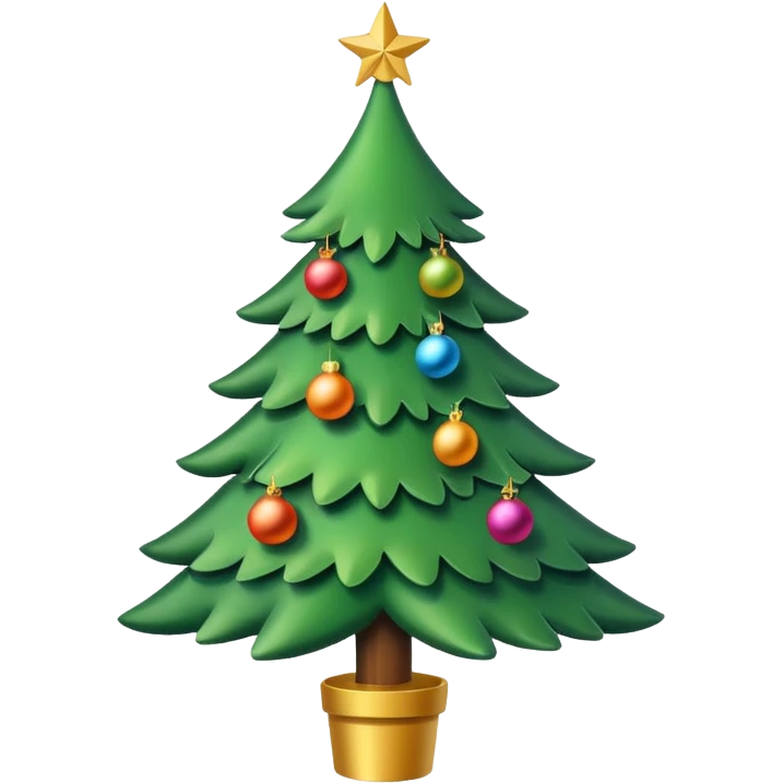 green Christmas tree emoji