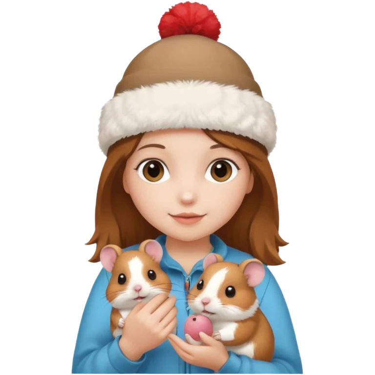 ponpon girl hamster emoji