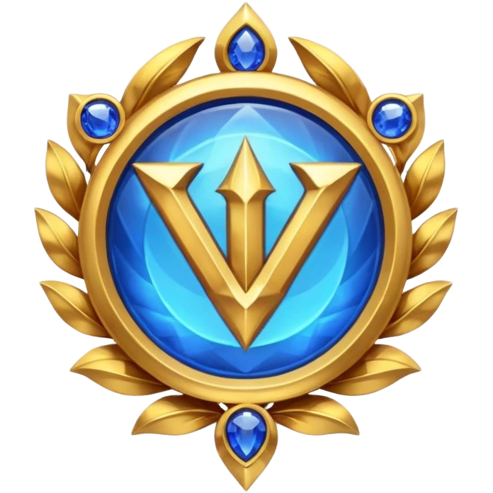 Create a custom emoji badge featuring a stylized, glossy letter “S”. Style it after the Challenger rank from League of Legends. Use gold & sapphire blue colors, radiant glow effects, and a majestic, high-prestige frame.
 emoji