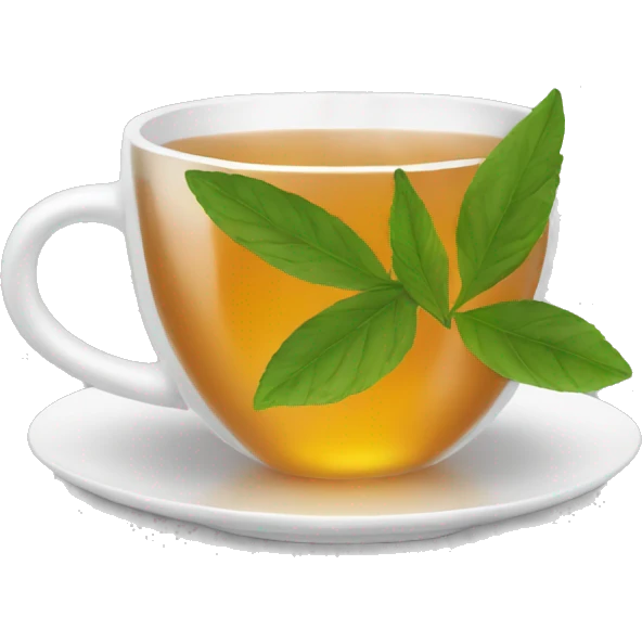 a cup of herbal tea after the massage emoji
