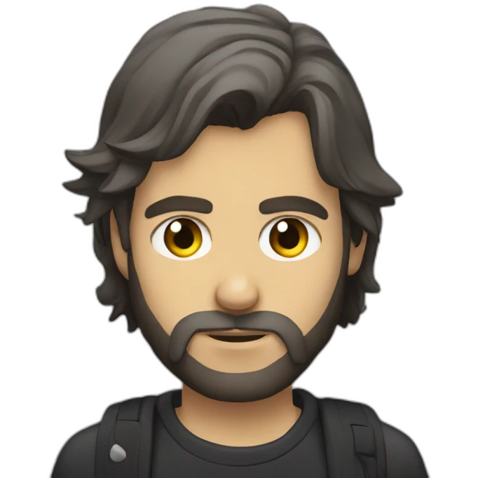 orelsan with a beard emoji