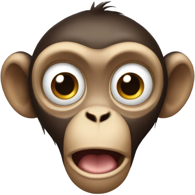 Shocked monkey emoji