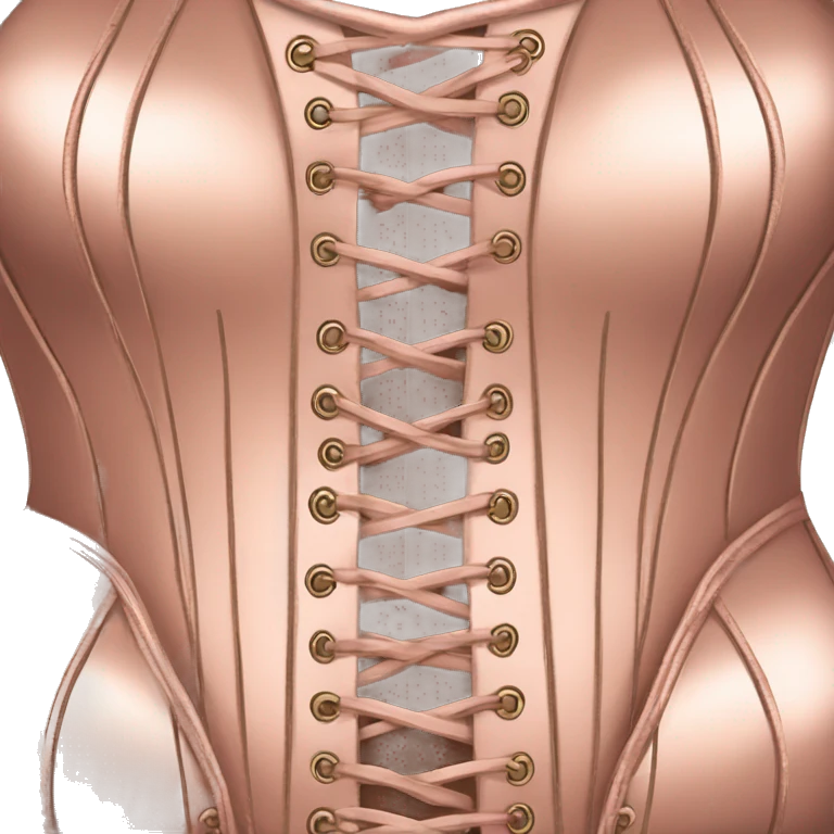 Rose gold corset emoji