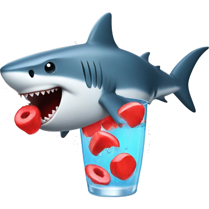 shark drinking kool aid emoji