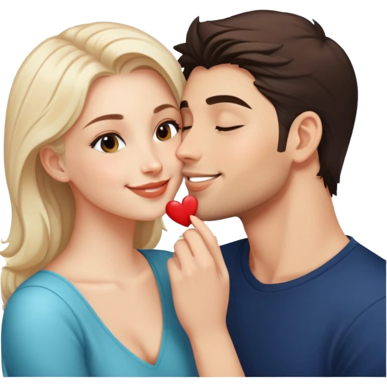 One smile calling Nastay and the second one Maksim kissing her emoji