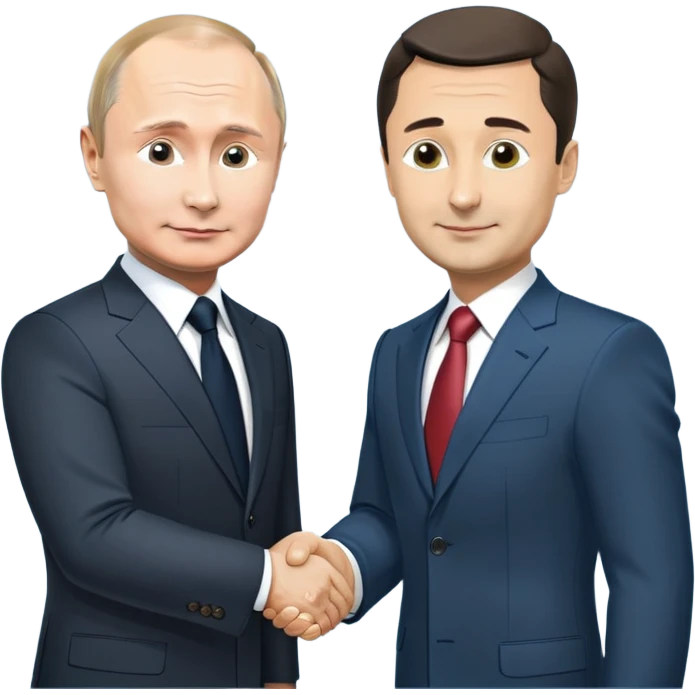 Путин жмет руку зеленскому emoji