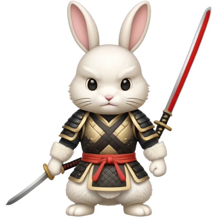 a samurai bunny emoji