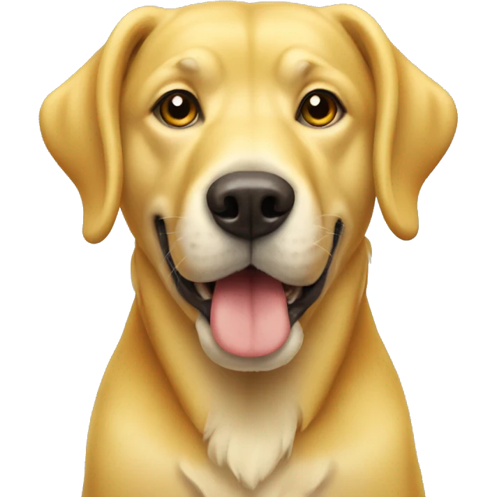 Yellow dog with bone emoji