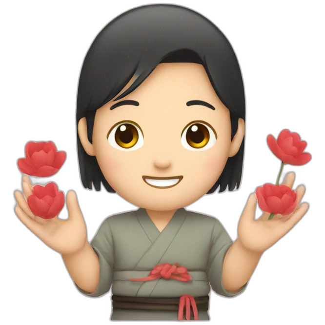 Japan in hands emoji
