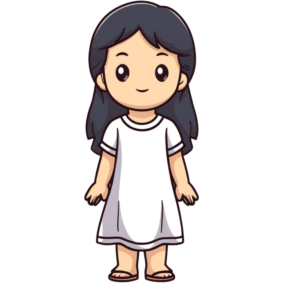 A girl who is calm as nature  emoji