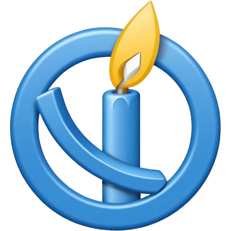 Circulo azul con una flechita adentro de color blanco emoji