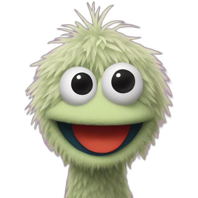 sesame street yokai puppet emoji