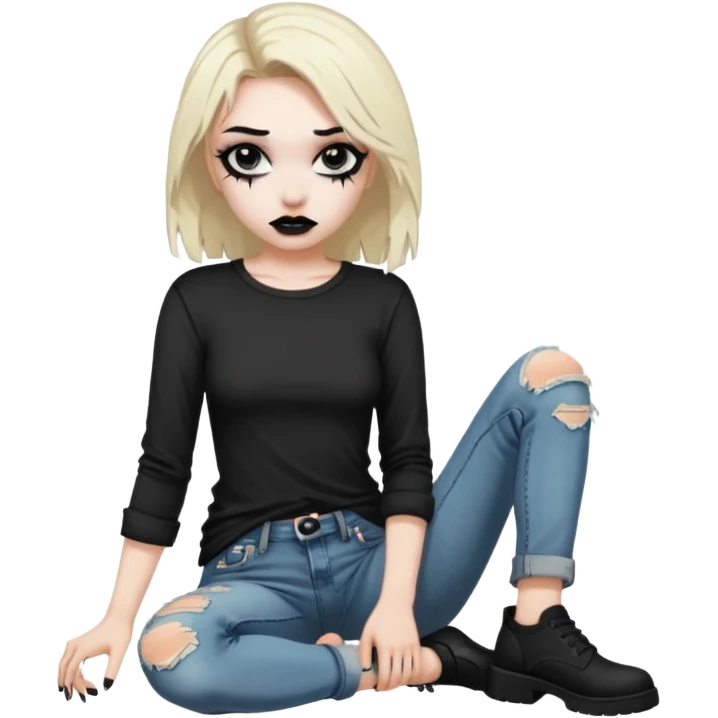 Alternative grunge person emoji