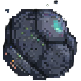 pixel art space asteroid emoji