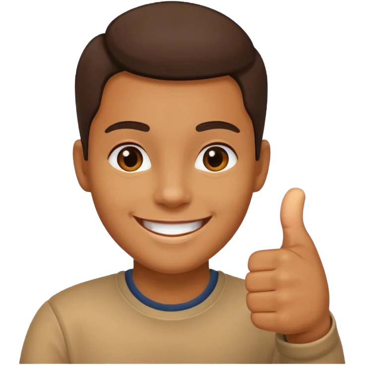 Persona de color con el pulgar arriba emoji