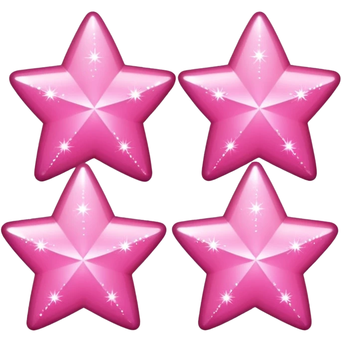 pink small three stars sparkling ✨ emoji