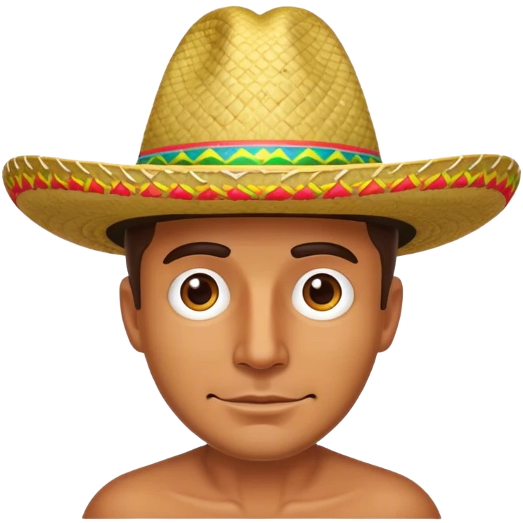 Man wearing sombrero emoji