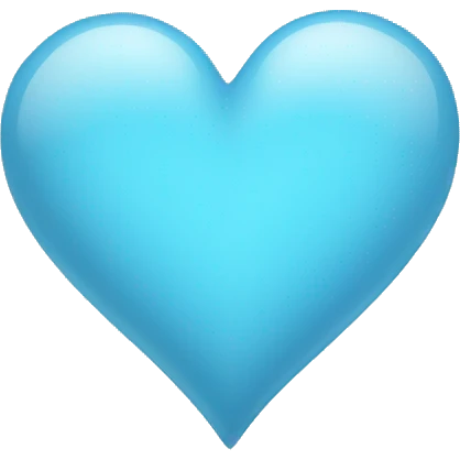 Light Blue Heart emoji