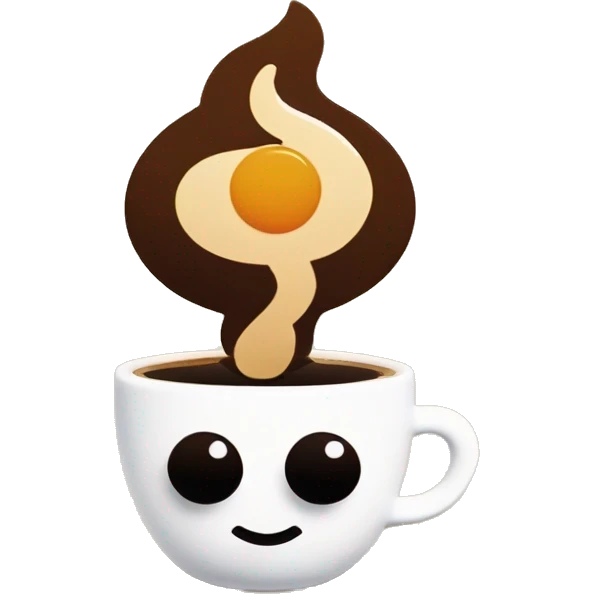 coffe with "candelita tv" text inside emoji