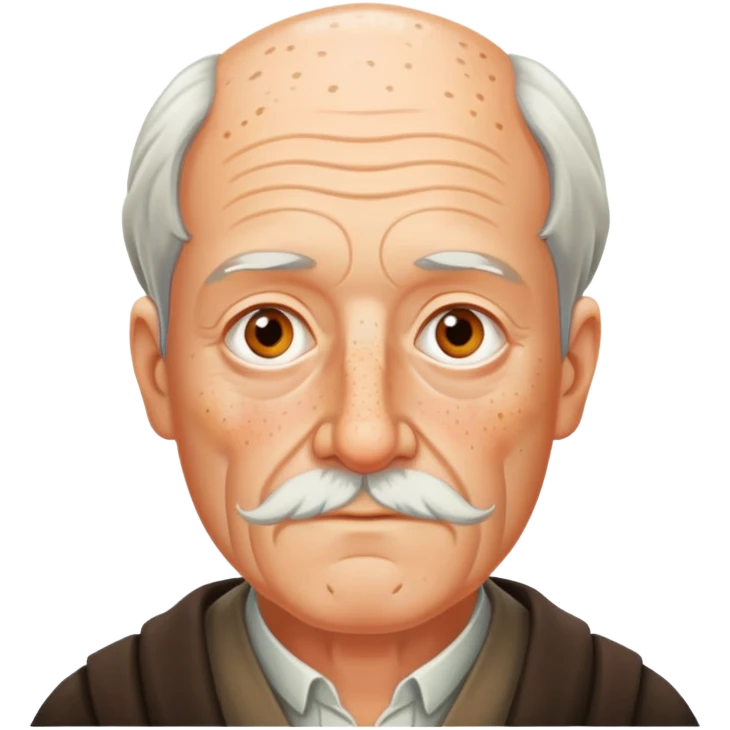 old german philosopher, without beard, with freckles emoji