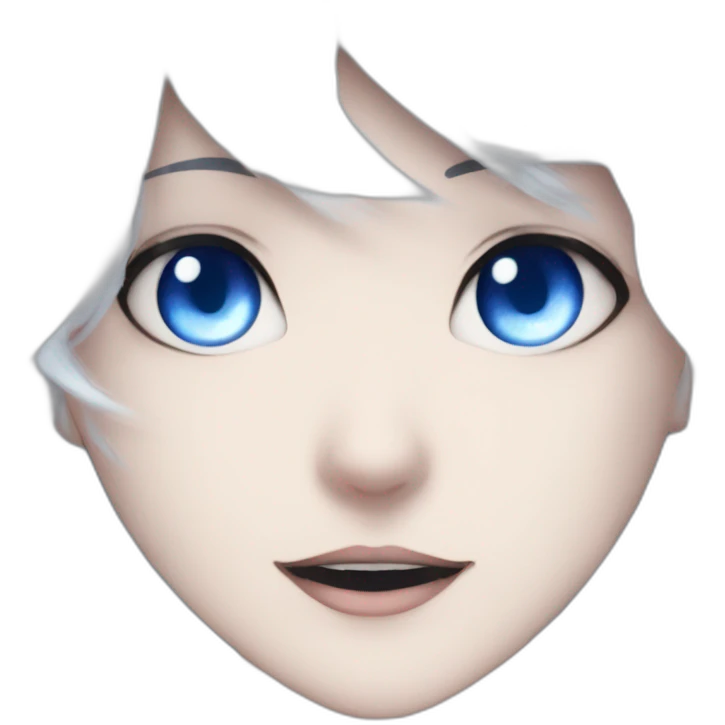 anime-girl-blue-eyes-white-hair-demon-horns emoji