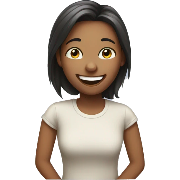 Girl laughing emoji